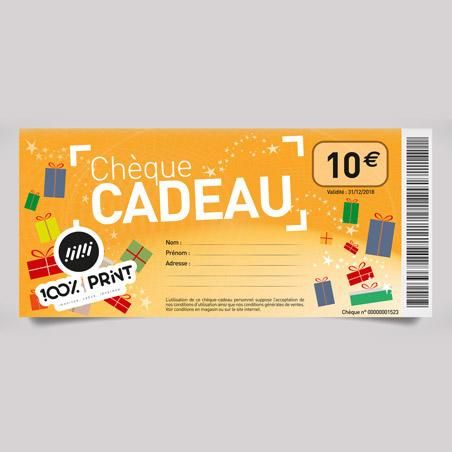 Impression bons cadeaux écologiques