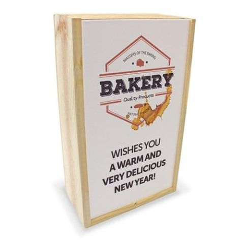 Caisse pour bouteilles de vin en bois personnalisée