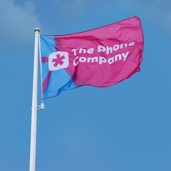 Drapeau sur mesure personnalisé