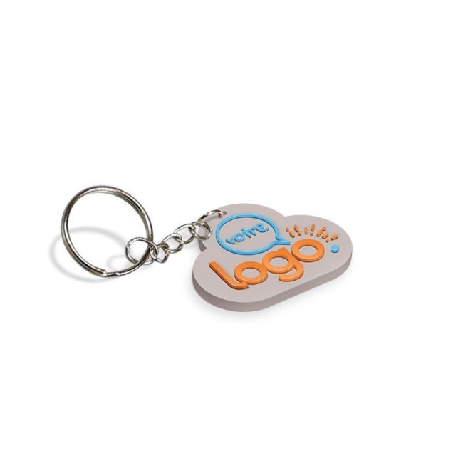 Porte-clés personnalisé en PVC souple 2D - de 10 à 30mm