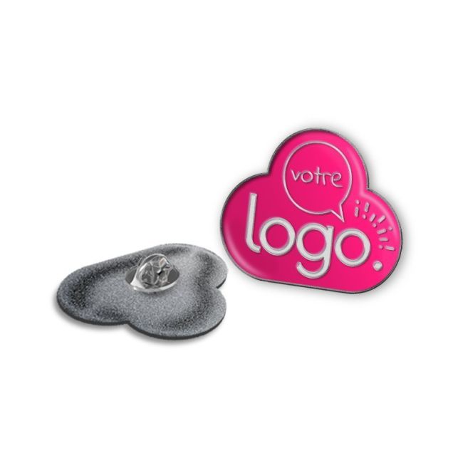 Pin's premium publicitaire sur-mesure en résine de synthèse - De 30 à 34 mm
