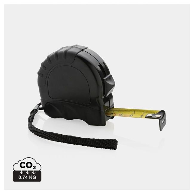 Mètre ruban personnalisé 5M/19 mm en plastique recyclé RCS