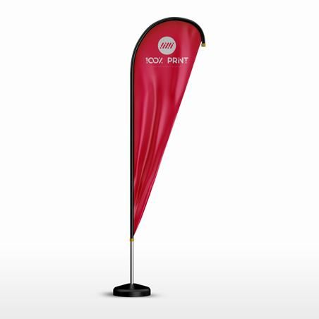 Drapeau goutte publicitaire