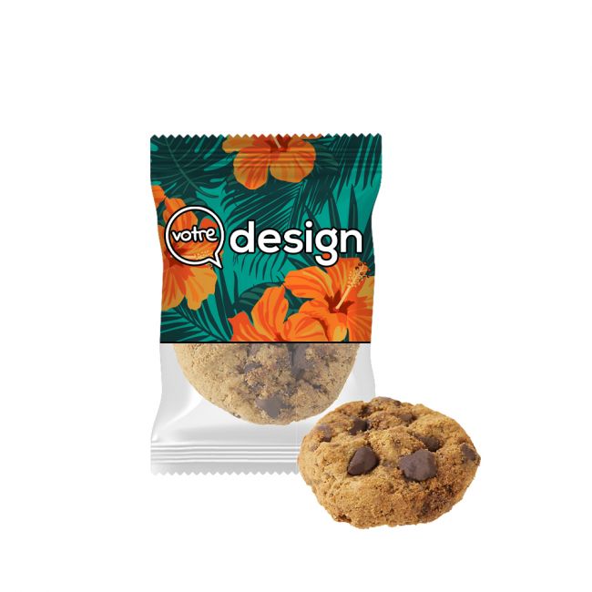 Mini cookies personnalisé en sachet transparent