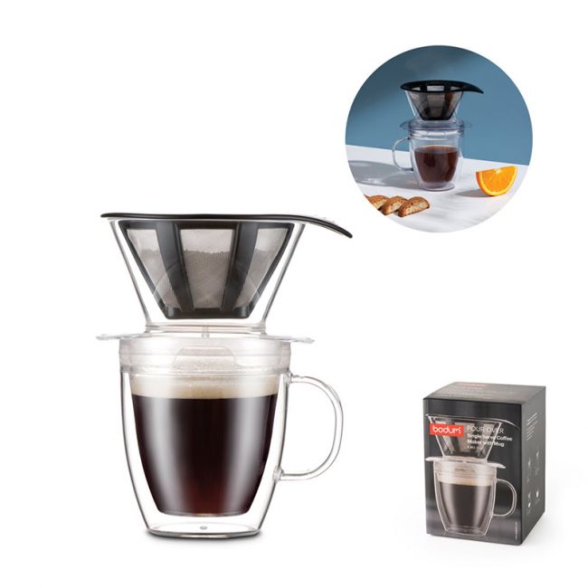 Filtre à café et mug isotherme personnalisé - Pour Over