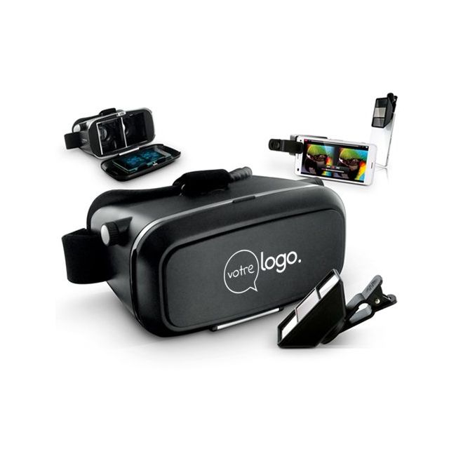 Kit personnalisé casque réalité virtuelle et objectif 3D