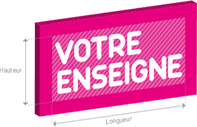 Rectangular Sign with Cutout